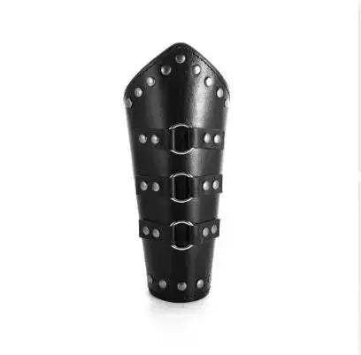 Medieval Cosplay Leather Arm Bracers With Lace Up Fit - ToylandEU