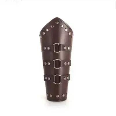 Medieval Cosplay Leather Arm Bracers With Lace Up Fit - ToylandEU