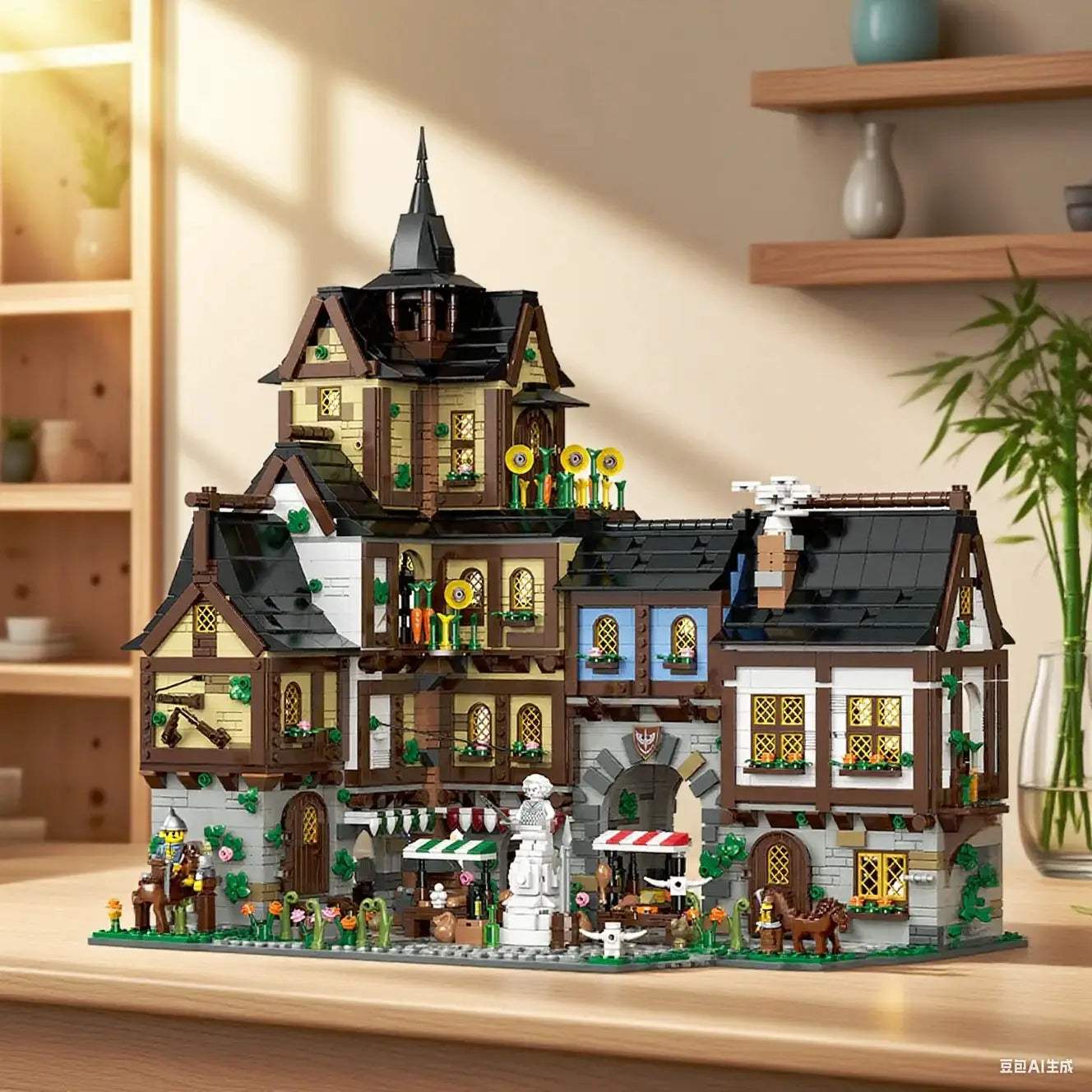  Medieval European Town Building Blocks Lego Compatible -  ToylandEU™