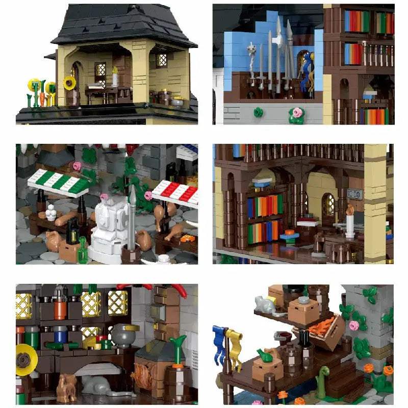  Medieval European Town Building Blocks Lego Compatible -  ToylandEU™