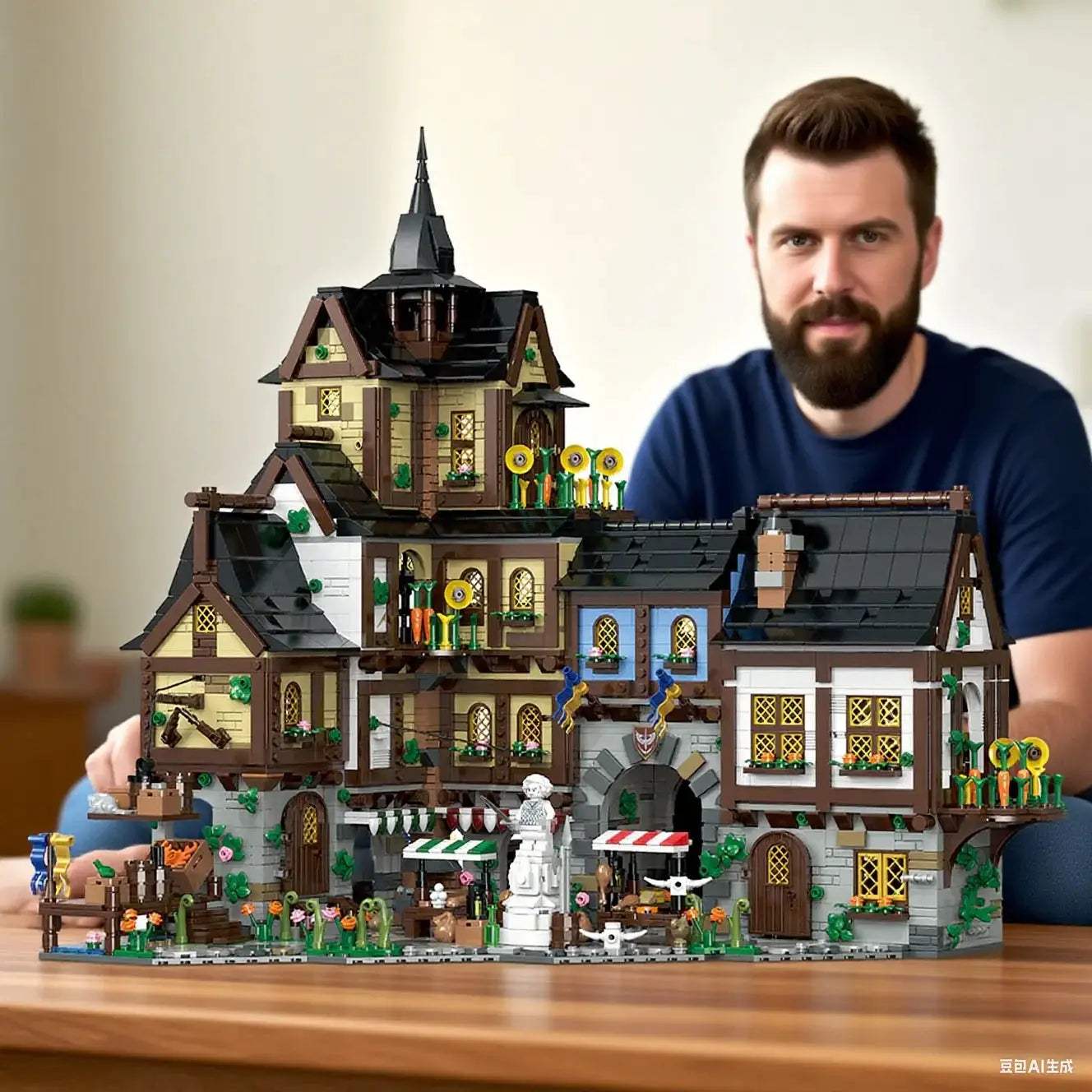  Medieval European Town Building Blocks Lego Compatible -  ToylandEU™