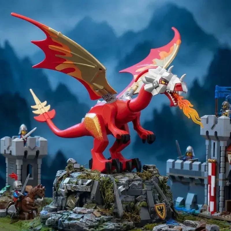  Medieval Fire Breathing Dragon Toy Lego Compatible -  ToylandEU™