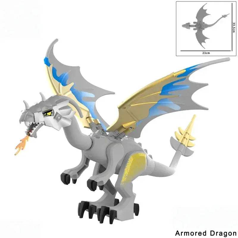 Medieval Fire Breathing Dragon Toy With Fiery Wings - ToylandEU