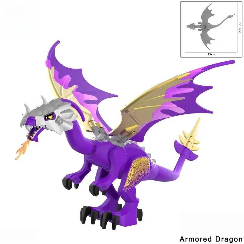 Medieval Fire Breathing Dragon Toy With Fiery Wings - ToylandEU