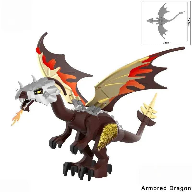 Medieval Fire Breathing Dragon Toy With Fiery Wings - ToylandEU