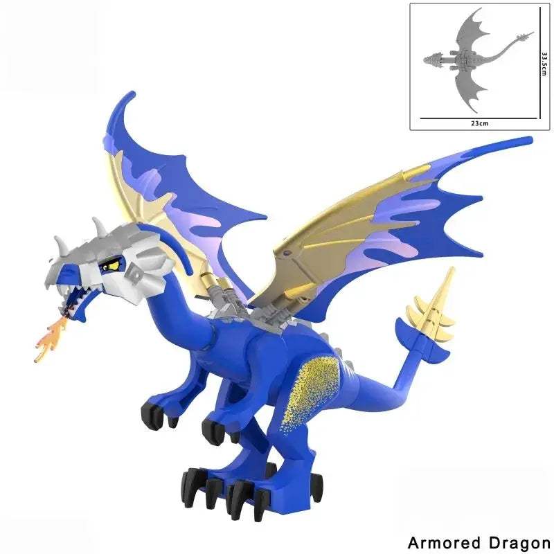Medieval Fire Breathing Dragon Toy With Fiery Wings - ToylandEU