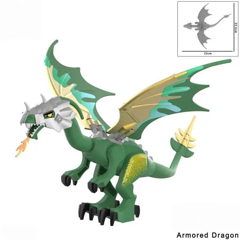 Medieval Fire Breathing Dragon Toy With Fiery Wings - ToylandEU
