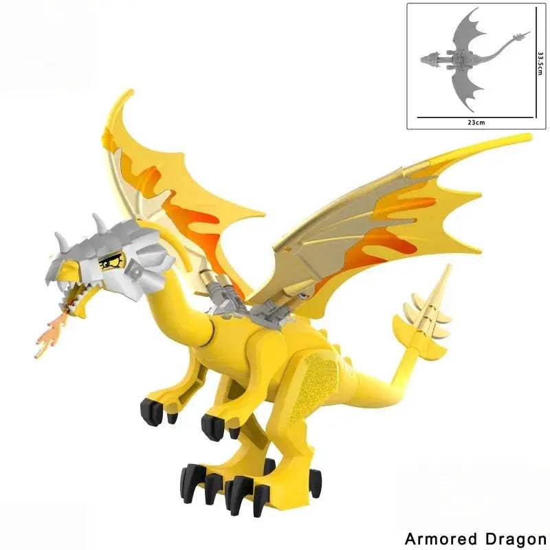 Medieval Fire Breathing Dragon Toy With Fiery Wings - ToylandEU