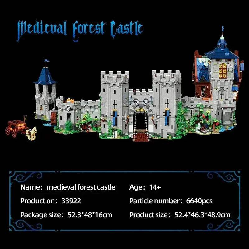 Medieval Forest Castle Building Blocks Set for Kids - ToylandEU