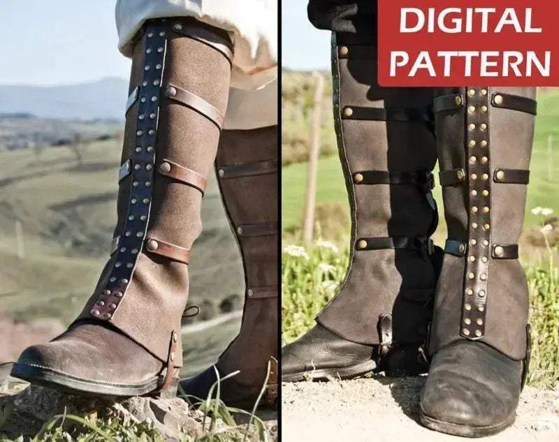 Medieval Knight Armor Cosplay Foot Cover Set For Unisex Comfort - ToylandEU