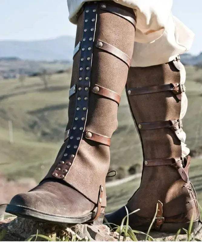 Medieval Knight Armor Cosplay Foot Cover Set For Unisex Comfort - ToylandEU