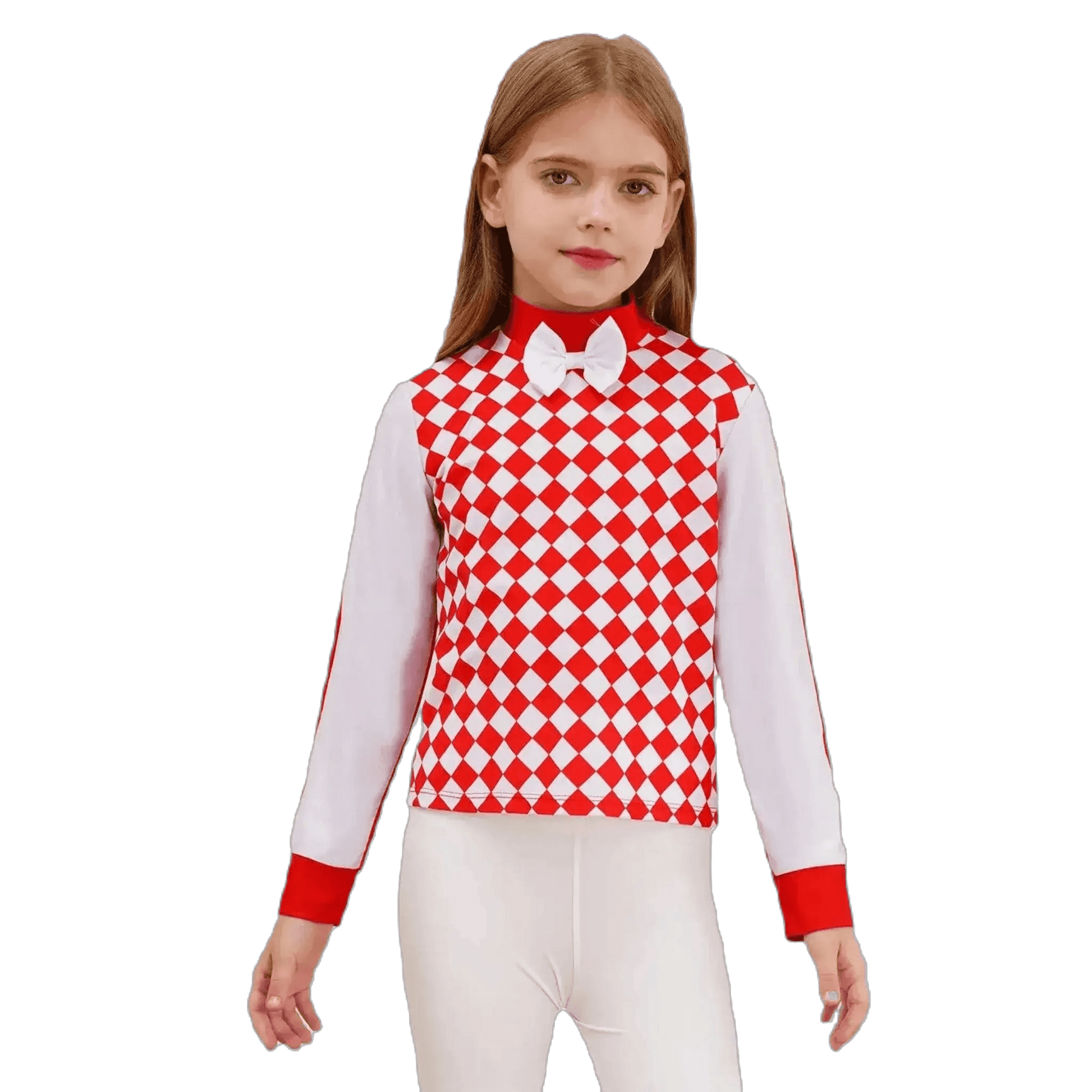 Medieval Knight Costume for Kids: Fun Zip Tee with Bow & Checkers - ToylandEU