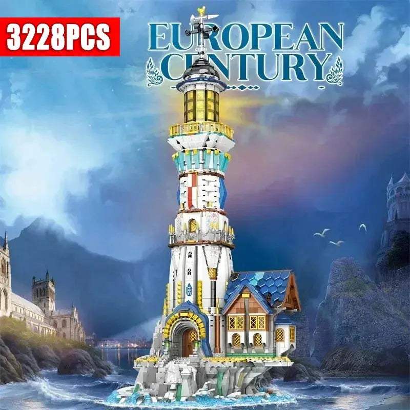 Medieval Lighthouse Building Blocks Set For Desktop Decoration - ToylandEU