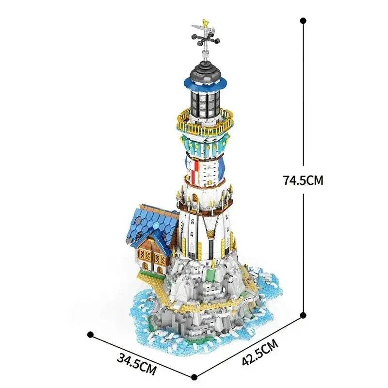 Medieval Lighthouse Building Blocks Set For Desktop Decoration - ToylandEU
