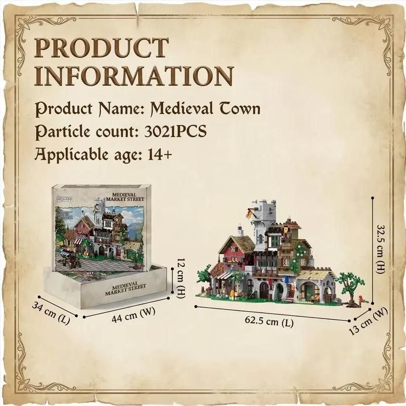  Medieval Market Street Lego Set 3021 Toylandeu 