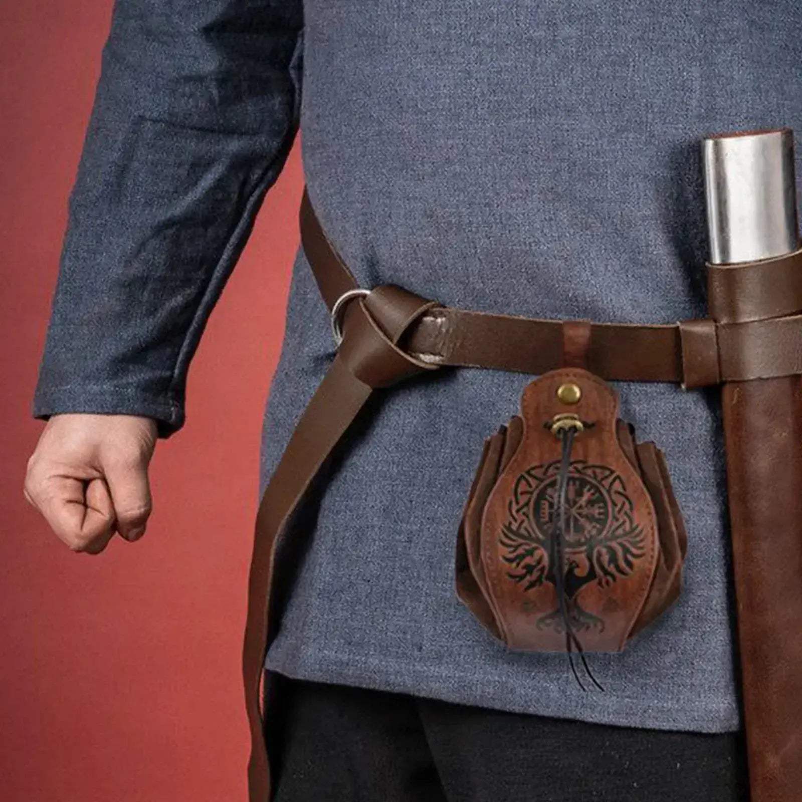 Medieval Money Pouch Belt Bag for Viking Costume Drawstring - ToylandEU