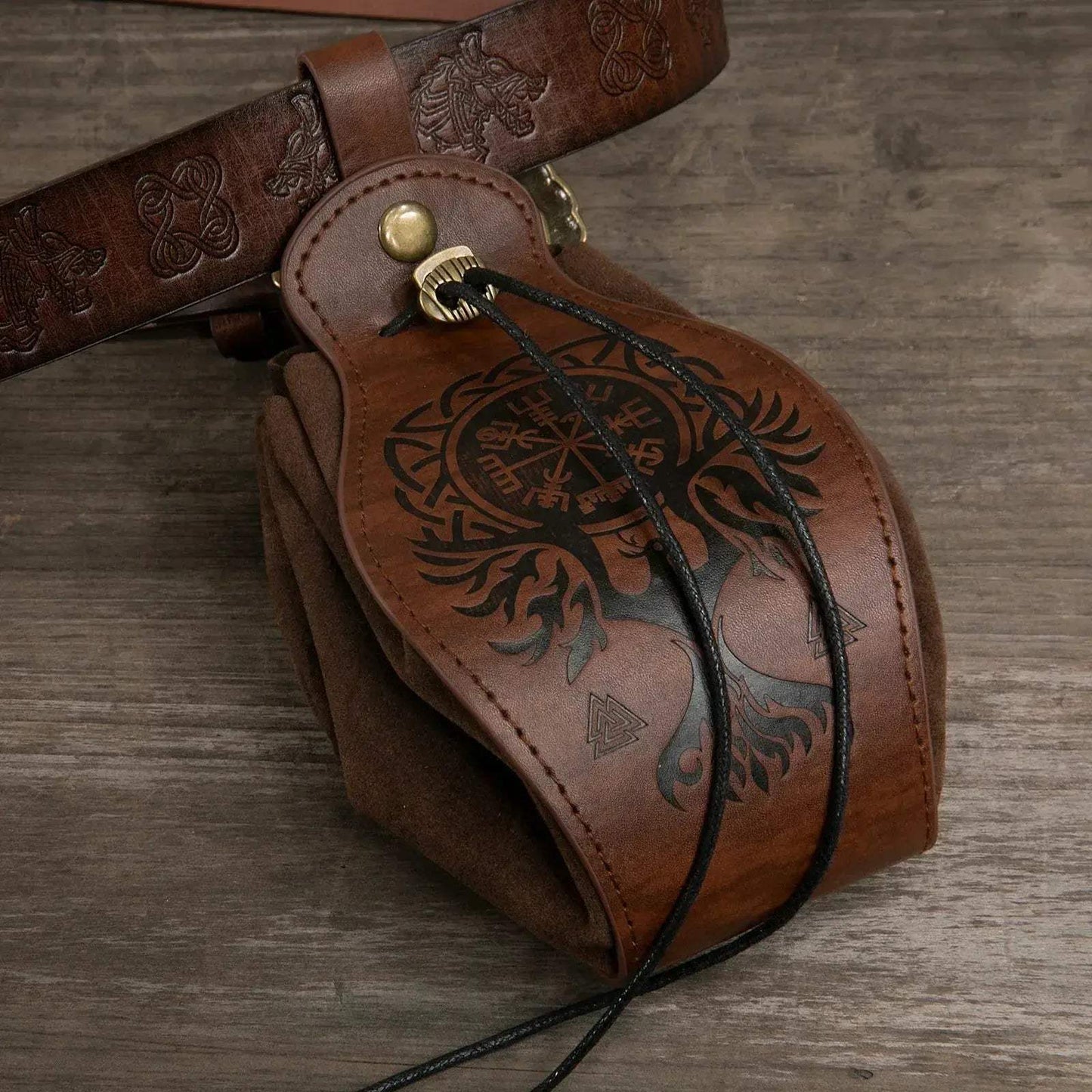 Medieval Money Pouch Belt Bag for Viking Costume Drawstring - ToylandEU