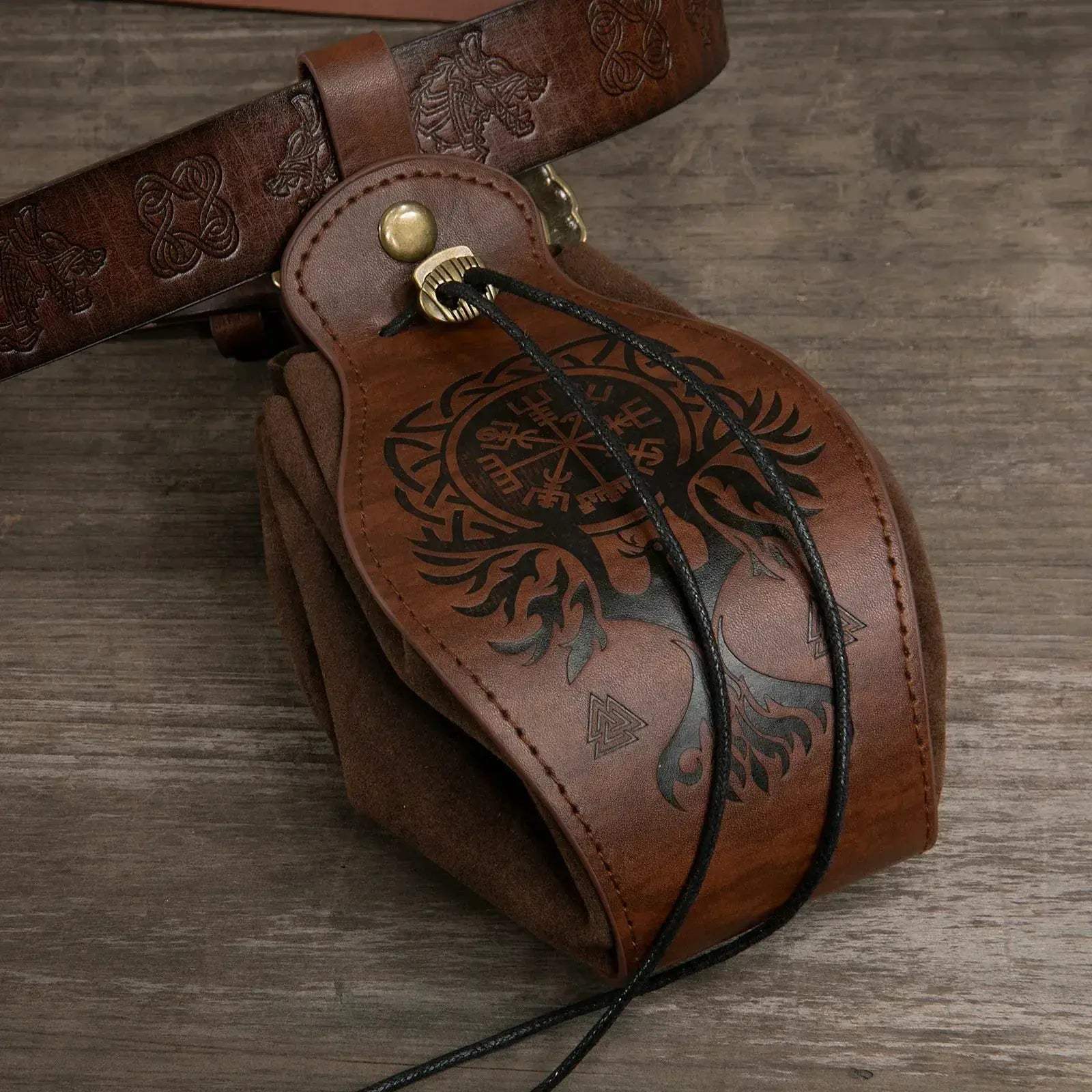 Medieval Money Pouch Belt Bag for Viking Costume Drawstring - ToylandEU
