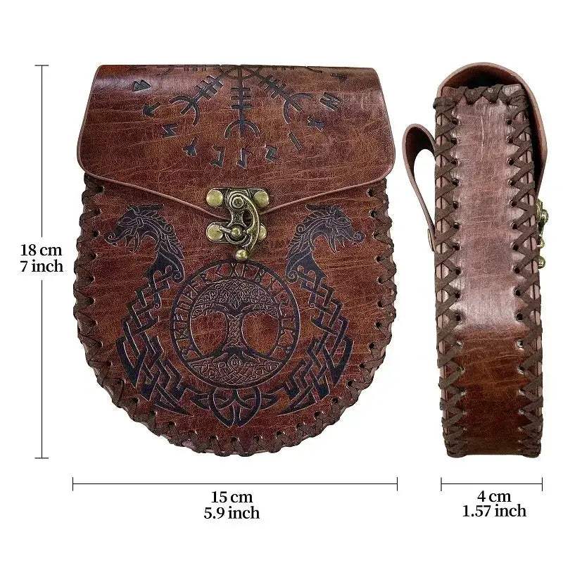 Medieval Money Pouch Belt Bag for Viking Costume Drawstring - ToylandEU