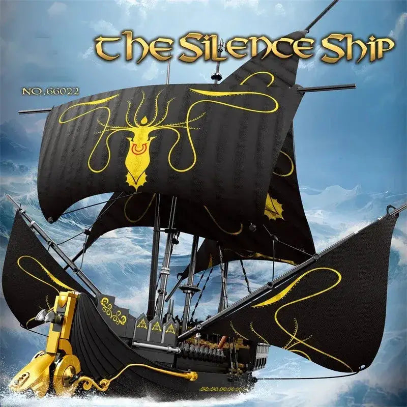Medieval Ship Building Blocks Set 1560 Pieces Eco Friendly - ToylandEU