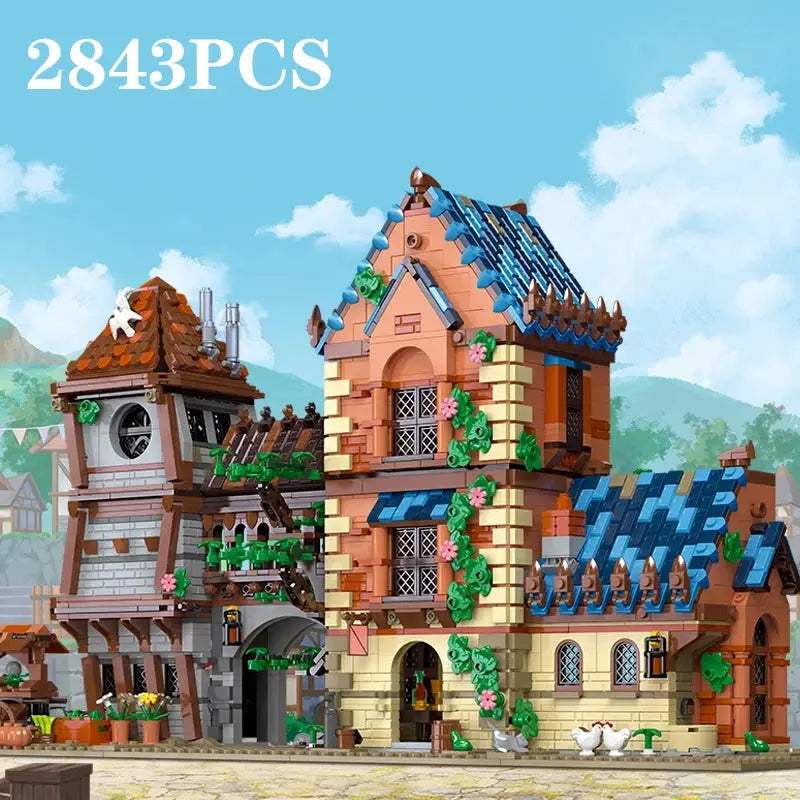  Medieval Tavern Lego Compatible Building Blocks Set -  ToylandEU™