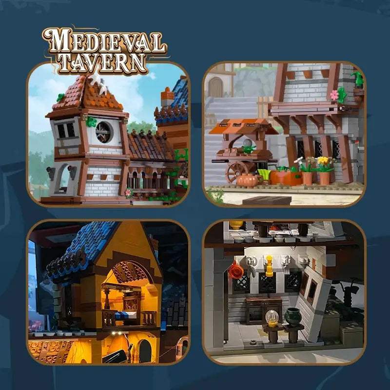  Medieval Tavern Lego Compatible Building Blocks Set -  ToylandEU™
