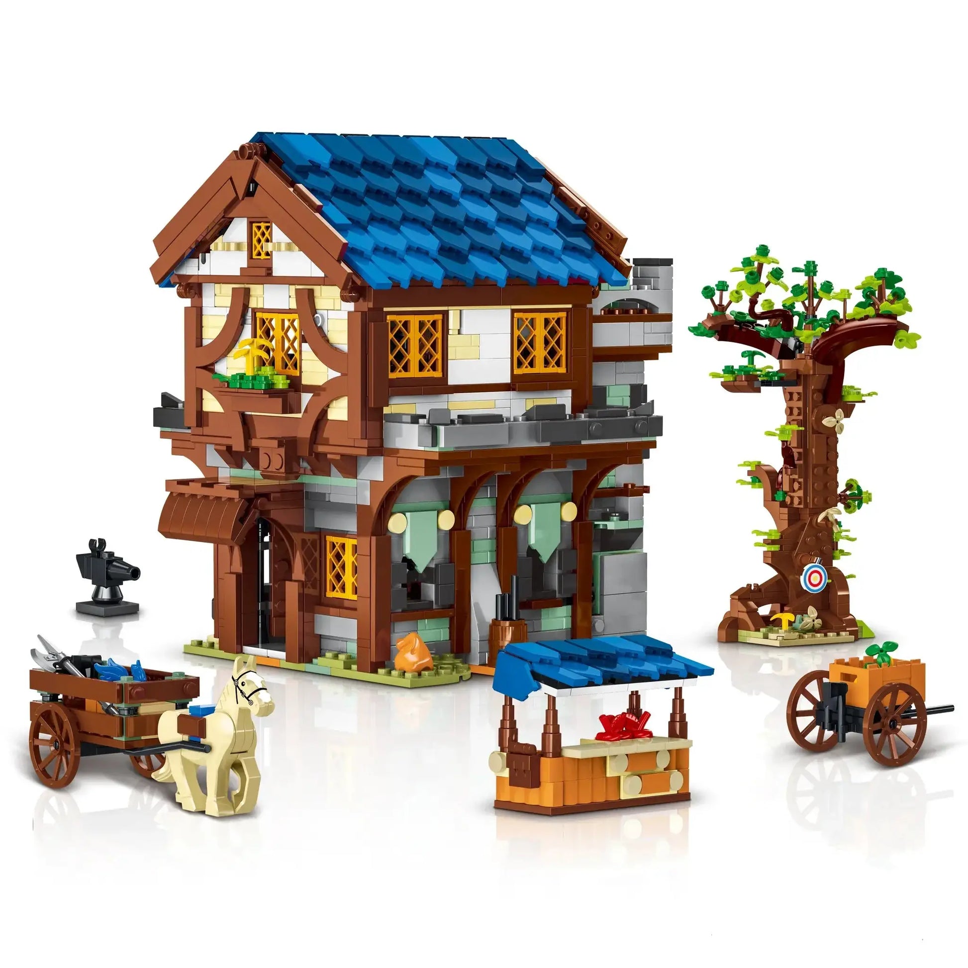 Medieval Town Architecture Building Blocks Set LEGO Compatible - ToylandEU