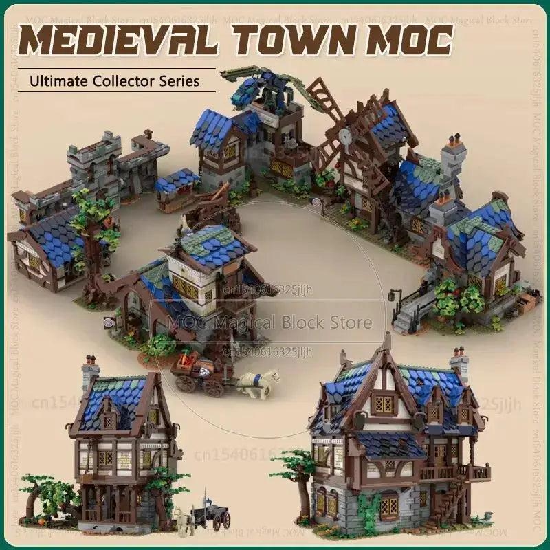  Medieval Town Building Blocks Watermill Deluxe Model -  ToylandEU™