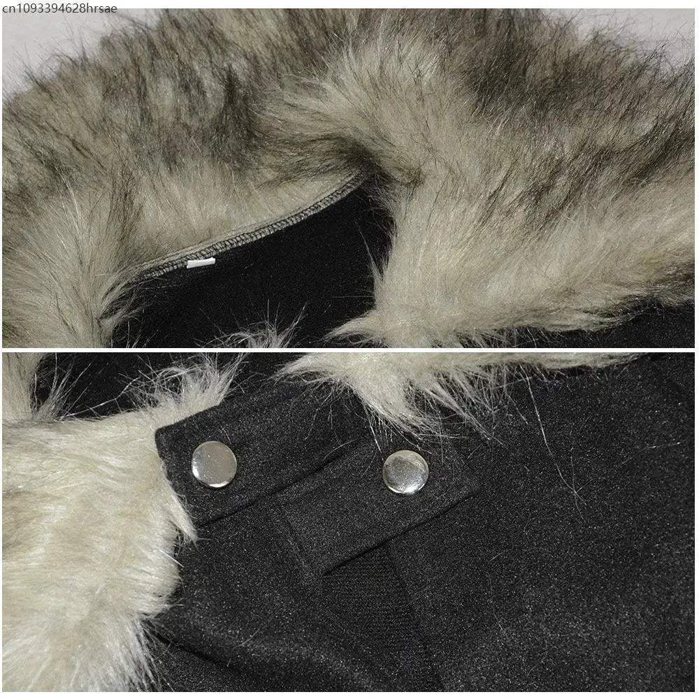Medieval Viking Cape Coat With Fur Collar For Costume - ToylandEU