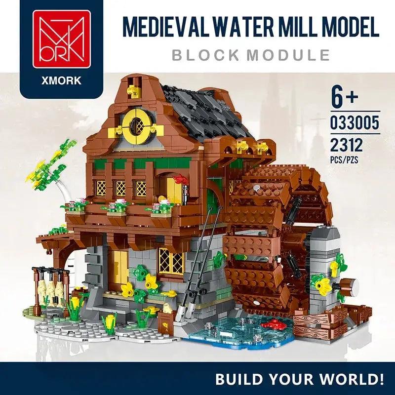  Medieval Water Mill Building Blocks Set Free Parts -  ToylandEU™