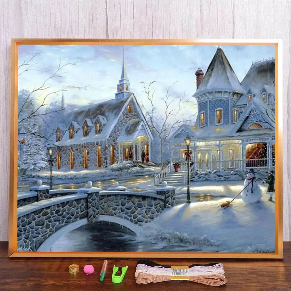  Meian 11CT DIY Cross Stitch Embroidery Kit - Cotton Thread Needlework Craft Set for Stunning Home Decor -  ToylandEU™