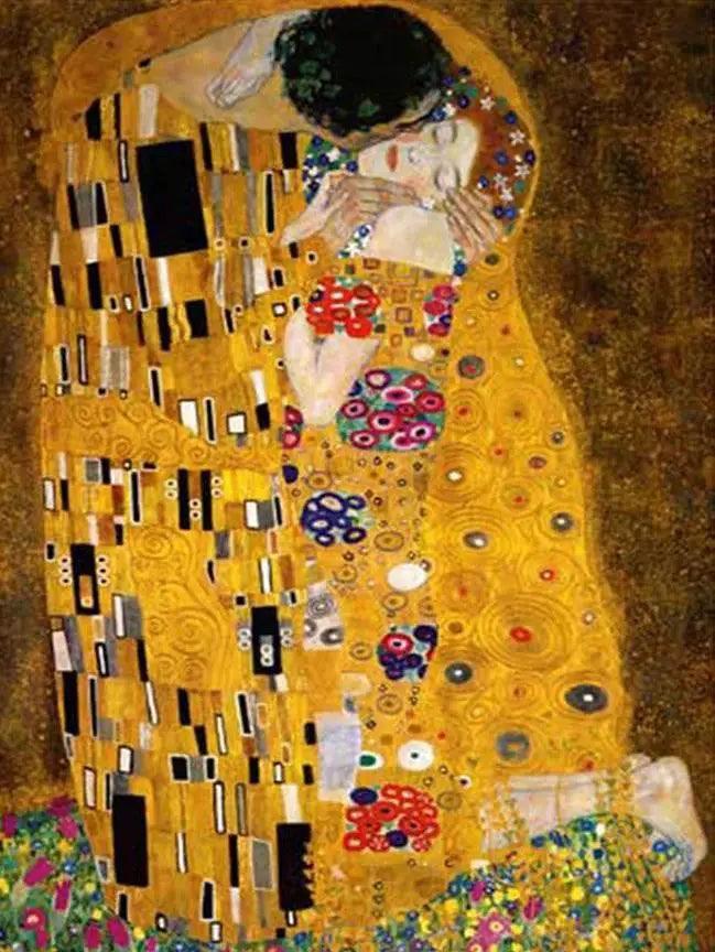  Meian Klimt Inspired 11CT Cross Stitch Embroidery Kit - DIY Needlework Set with Printed Canvas and Cotton Threads for Home Decor -  ToylandEU™