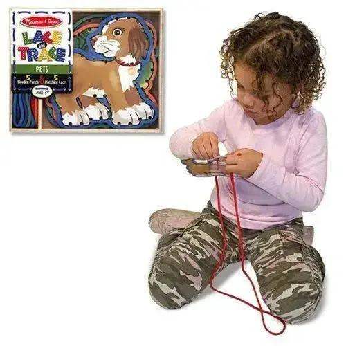 Lace And Trace Pets Craft Kit For Kids Boosts Skills - ToylandEU