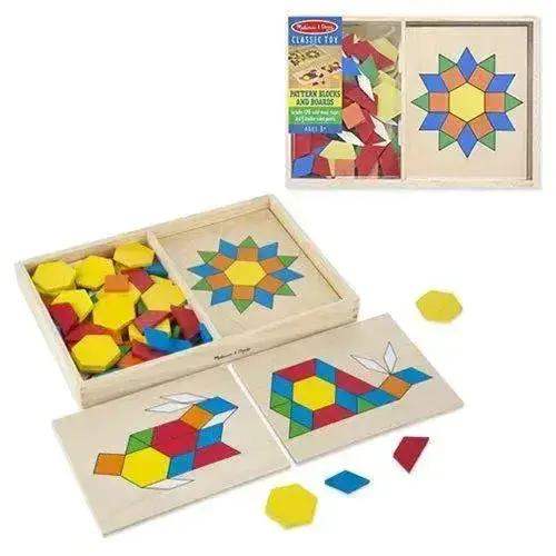 Pattern Blocks And Boards Educational Toy 120 Shapes -  ToylandEU™