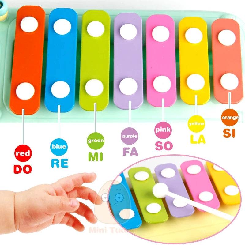 Melodic Music Bus Toy: Xylophone, Piano & Bead Blocks for Kids - ToylandEU