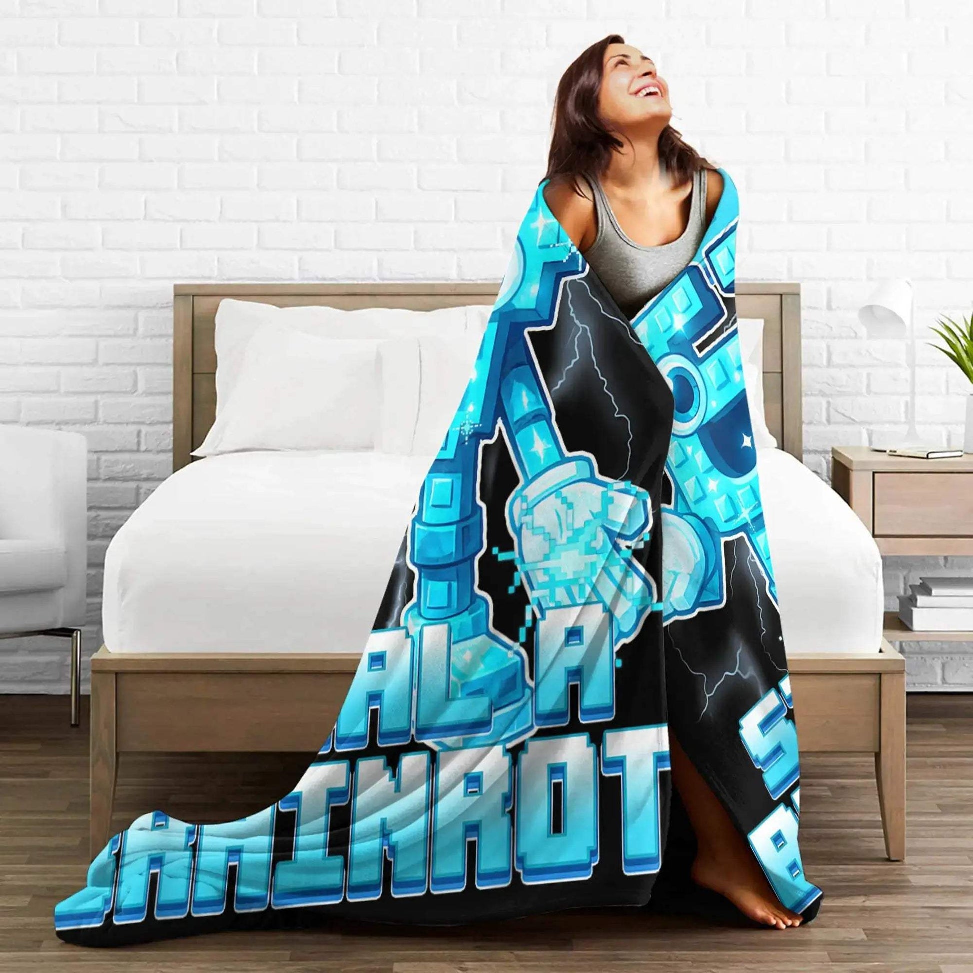 Meme Blanket Soft Plush Throw With Cartoon Design Cozy - ToylandEU