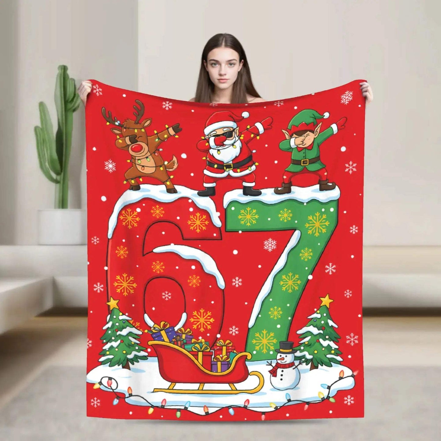 Meme Blanket Soft Plush Throw With Cartoon Design Cozy - ToylandEU