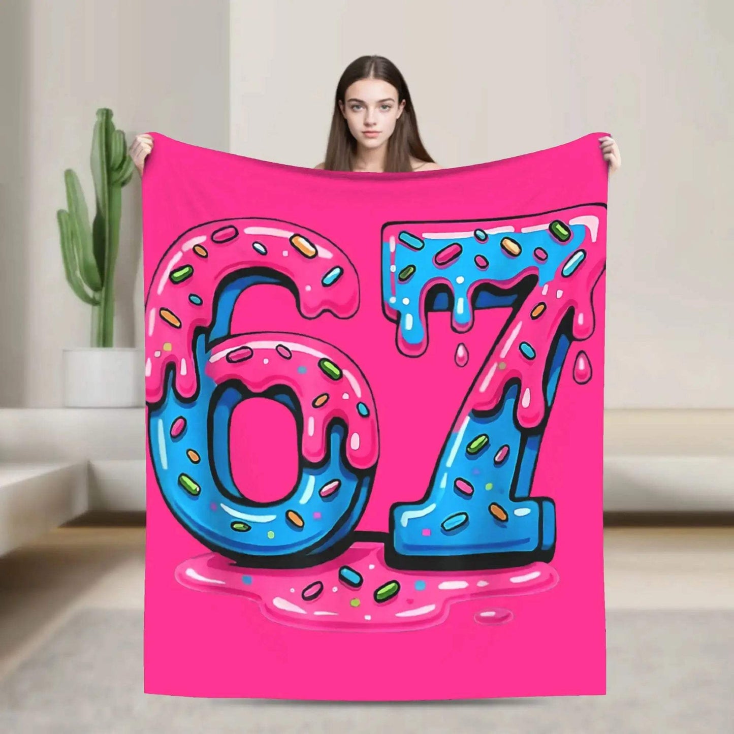 Meme Blanket Soft Plush Throw With Cartoon Design Cozy - ToylandEU