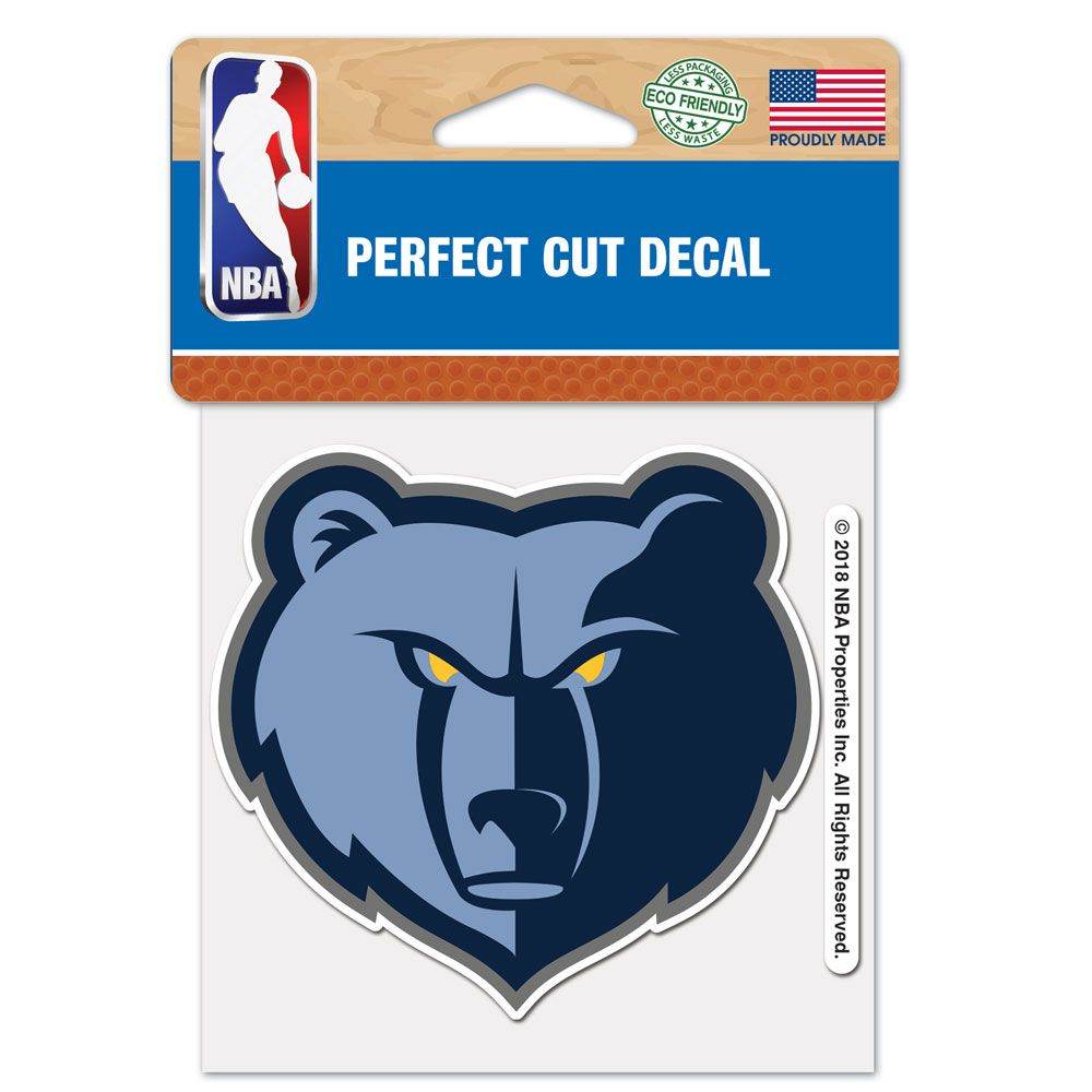 Memphis Grizzlies 4x4 Perfect Cut Color Outdoor Vinyl Decal - ToylandEU