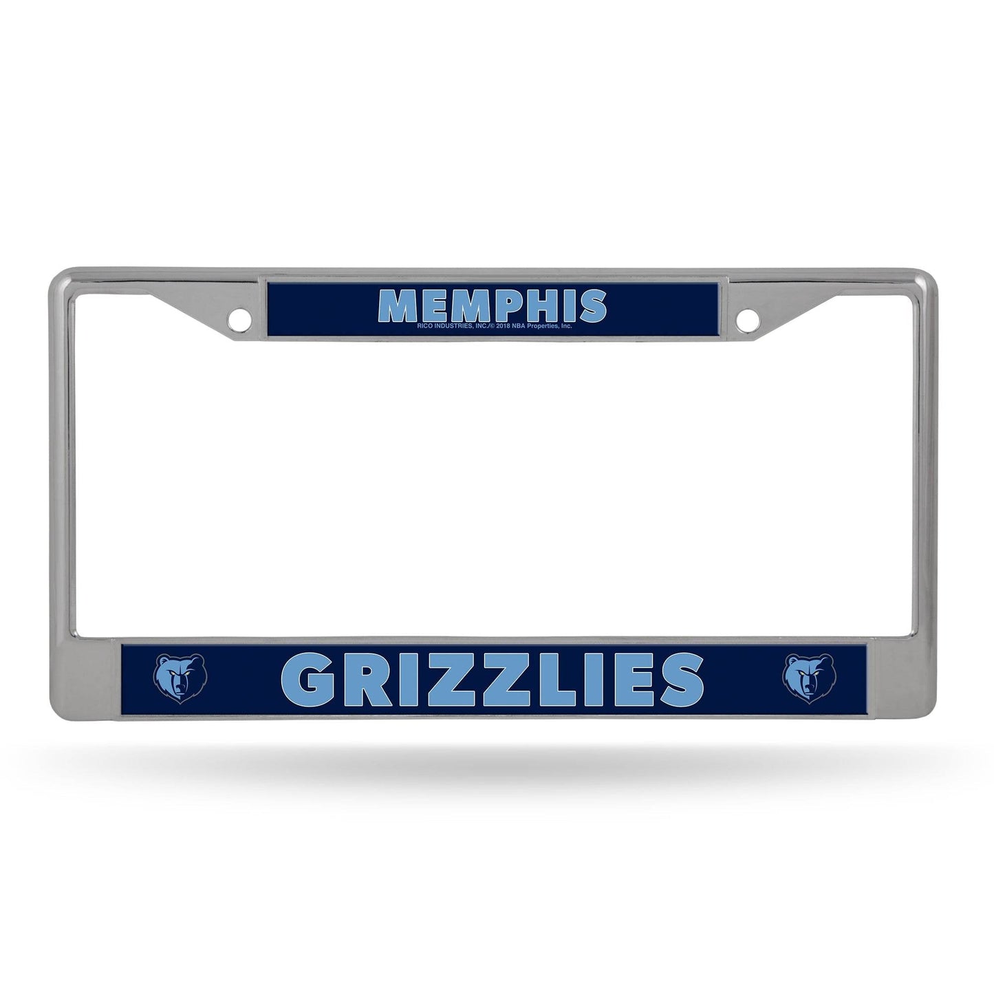 Memphis Grizzlies Chrome License Plate Frame With Logo - ToylandEU