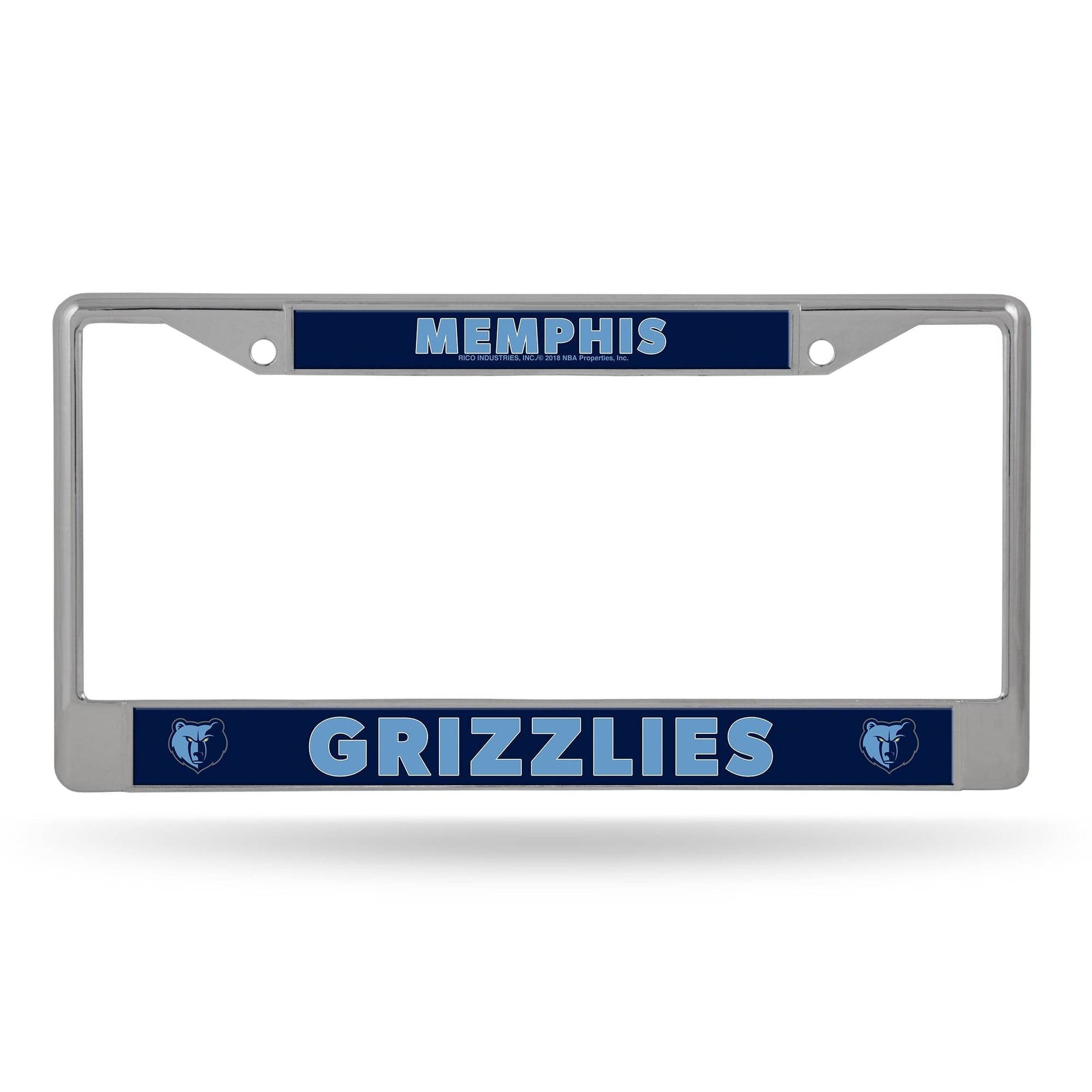 Memphis Grizzlies Chrome License Plate Frame With Logo - ToylandEU