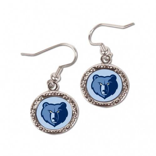 Memphis Grizzlies Earrings Officially Licensed Round Style - ToylandEU