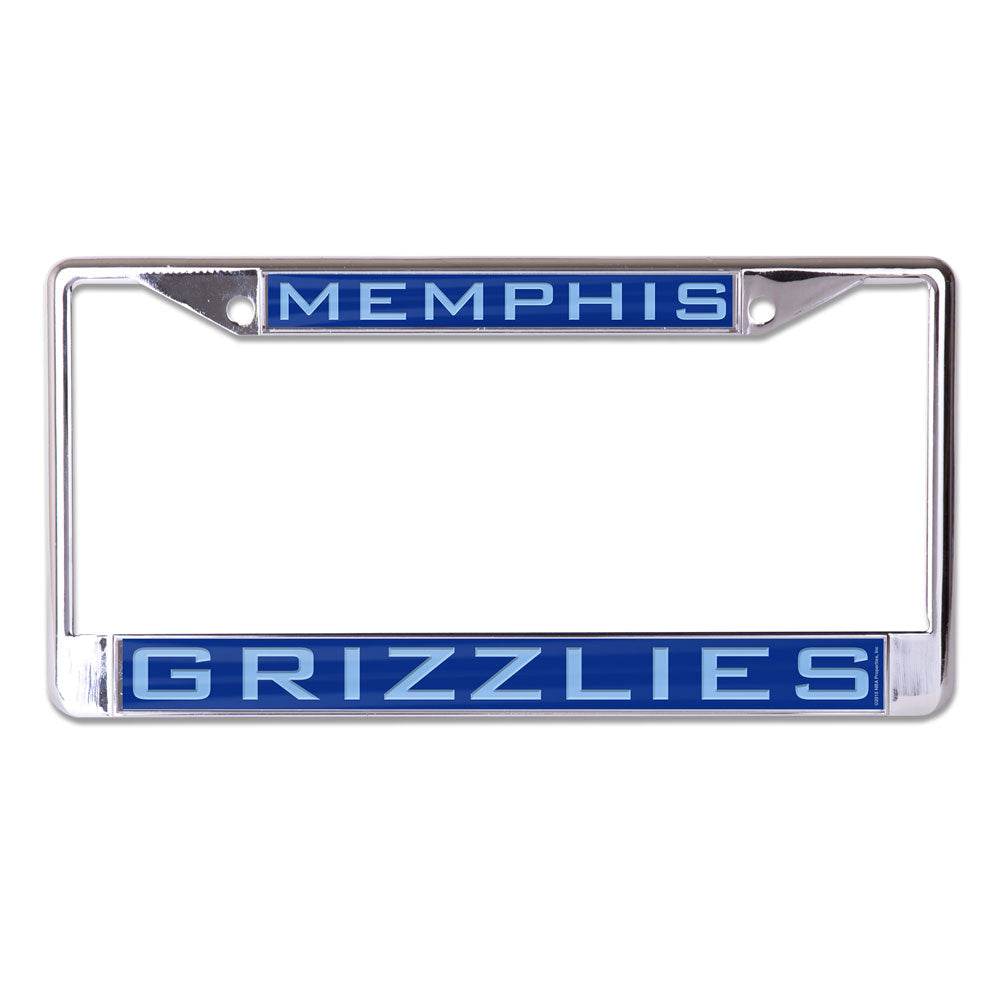 Memphis Grizzlies Inlaid Metal Chrome License Plate Frame - ToylandEU