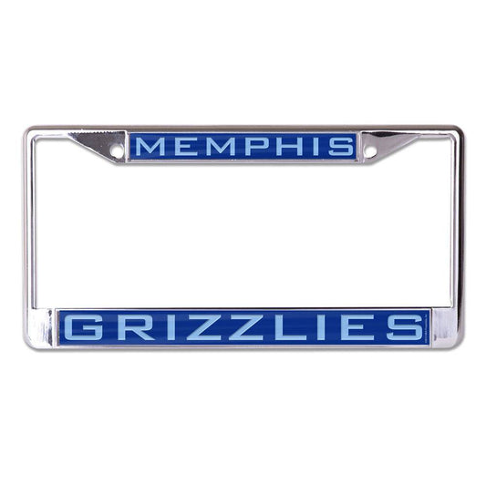 Memphis Grizzlies Inlaid Metal Chrome License Plate Frame - ToylandEU