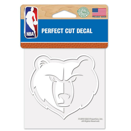 Memphis Grizzlies White 4x4 Decal Perfect Cut For Cars - ToylandEU