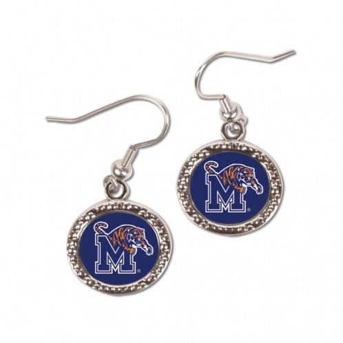 Memphis Tigers Round Style Earrings Officially Licensed - ToylandEU