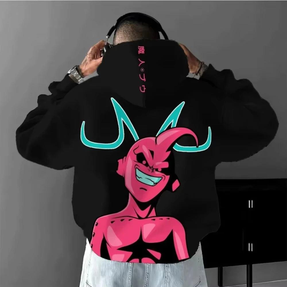 Men Dragon Ball Hoodie | Oversized Cotton | Toylandeu™