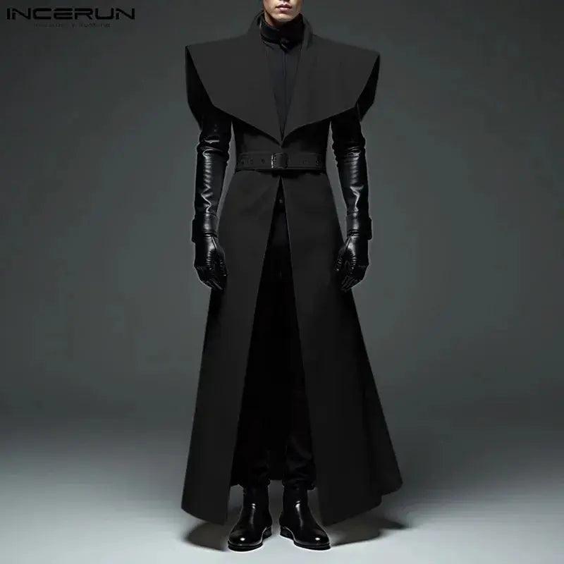  Men's Trench Cardigan With Belt Casual Streetwear -  ToylandEU™