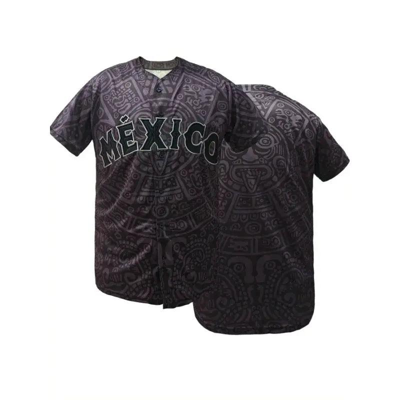  Mens Baseball Jersey Breathable Mexico Embroidered -  ToylandEU™