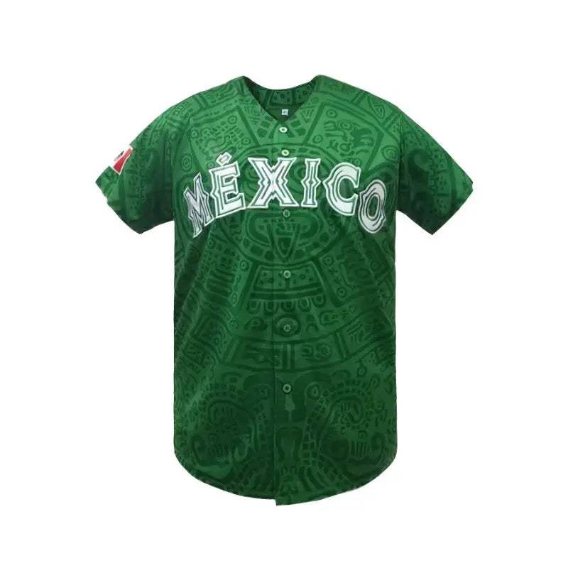  Mens Baseball Jersey Breathable Mexico Embroidered -  ToylandEU™